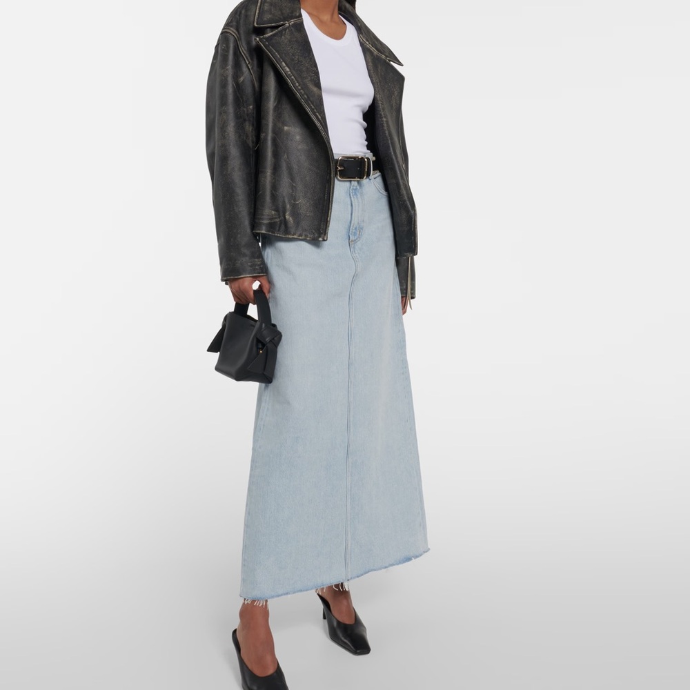 Brand New Agolde Hilla Maxi Denim skirt- 27